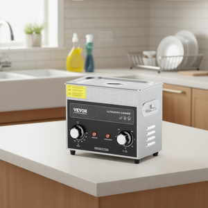 Nettoyeur à ultrasons Vevor 3L en acier inoxydable, 150W, avec commande par bouton pour le nettoyage domestique - Product Image 2