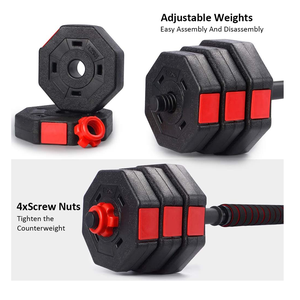 YX Promotion : Système <span class=keywords><strong>d</strong></span>'haltères 2-en-1 de 40 kg de haute qualité pour la musculation, avec <span class=keywords><strong>poids</strong></span> réglables et haltères de compétition pour le fitness - Product Image 3