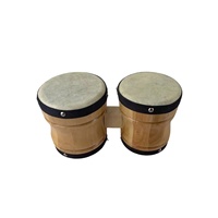 Bongo en peau de mouton naturelle, personnalisé avec logo, populaire, pratique et portable, instrument de percussion pour divertissement, vente en gros
