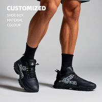 Baskets de sport respirantes à lacets pour homme, avec empeigne en maille et semelle souple, idéales pour la marche et la course en automne/hiver