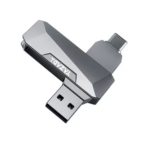 Yaza kim loại USB-C ổ đĩa flash 32GB ổ đĩa flash 3.2 nhà máy OME tùy biến đặc biệt điện thoại di động máy tính chuyển đổi đĩa flash