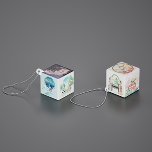 <span class=keywords><strong>Cube</strong></span> magique imprimé de logo personnalisé porte-clés mini <span class=keywords><strong>cube</strong></span> de puzzle personnalisé publicitaire promotionnel - Product Image 1