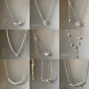 <span class=keywords><strong>Collier</strong></span> <span class=keywords><strong>de</strong></span> <span class=keywords><strong>perles</strong></span> <span class=keywords><strong>de</strong></span> luxe personnalisé à bas <span class=keywords><strong>prix</strong></span> 614, plaqué or 18 carats, acier inoxydable, cadeau féminin, pendentif tendance, chaîne <span class=keywords><strong>de</strong></span> bijoux pour femmes - Product Image 3