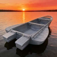 Bateau pliable léger et durable pour 4 à 6 personnes, adapté à l'extérieur, en plastique, montable sur voiture, idéal pour les sports nautiques
