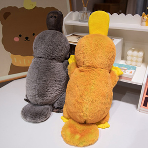 Khuyến Mại Fluffy Thú Nhồi Bông Thú Mỏ Vịt Đồ Chơi Sang Trọng Sống Động Như Thật Màu Grey Duckbill Đồ Chơi Nhồi Bông Mô Hình Tùy Chỉnh Cá Nhân Logo - Product Image 4