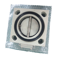 Vanne papillon en aluminium et cuivre pour transformateur de climatisation, DN80 DN100 DIN42560, revêtement C5, résistante à la corrosion, conception sur mesure