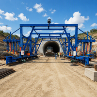 Chariot de guidage de câbles automatique haute efficacité pour gouttières de tunnels, en acier Q235, marque GaoFei, système hydraulique importé, garantie 1 an