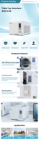 Autoclave BIOBASE BKM-K18B 12l 16l 18l 24l Stérilisateur de table Autoclave de classe B pour laboratoire