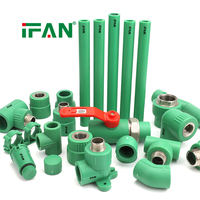 Accesorios de Tubería Homogéneos IFAN PPR de Alta Presión 20-125MM, Accesorios de Tubería de Agua PPR, Todos los Tipos de Accesorios de Plástico PPR