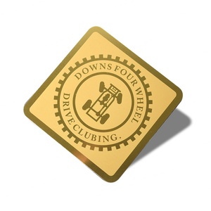 Sous-verre carré en métal doré avec impression sérigraphique – Offre promotionnelle à succès - Product Image 5