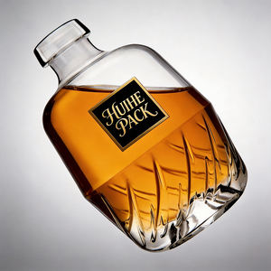 Bouteille <span class=keywords><strong>de</strong></span> whisky d'orge en verre clair <span class=keywords><strong>de</strong></span> qualité supérieure, 70 cl, avec finition Carnette, vente en gros à prix abordable, impression <span class=keywords><strong>de</strong></span> logo OEM ODM - Product Image 3