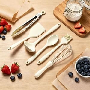 Silicone Spatula, Food-Grade, Heat-Resistant Oil Brush, and Whisk: Complete Home <b>Baking</b> Tool Set - Product Image 3