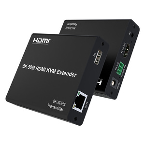 Extenseur KVM HDMI 8K Xput 50m avec ports USB et RS232, transmission unique sur CAT6 jusqu'à 8K60 4K120 pour salle de réunion/<span class=keywords><strong>AV</strong></span> professionnel - Product Image 1