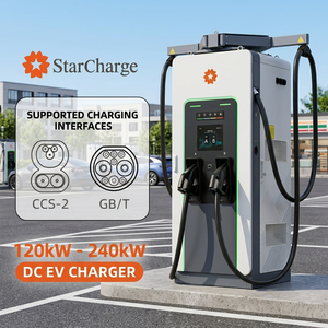 Cargador rápido para vehículos eléctricos Starcharge Titan V5 UL CE de 120kW/180kW, 750x720mm, minimiza el espacio, Plug and Play, larga duración. - Product Image 1