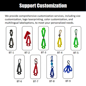 Clip para guante de béisbol SCQP, Manguera contra incendios, fácil de usar, materiales de ingeniería no conductores, Clip Gant Noir para senderismo al aire libre, <span class=keywords><strong>Camping</strong></span> - Product Image 2