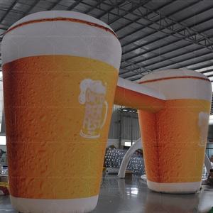 Arche de bouteille de bière gonflable personnalisée et attrayante, porte de bière gonflable pour l'Oktoberfest - Product Image 5