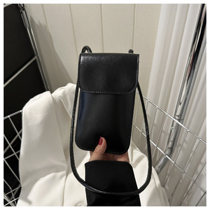 Pochette bandoulière en cuir PU métallisé pour téléphone, mini sac à bandoulière, étui portefeuille avec longue sangle, essentiels de voyage tendance pour femme - Product Image 4