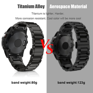 Eraysun Alliage de <span class=keywords><strong>Titane</strong></span> Réglage Facile 26mm Largeur Remplacement du Bracelet de Montre pour <span class=keywords><strong>Fenix</strong></span> <span class=keywords><strong>6X</strong></span> - Product Image 3