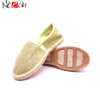 Nicecin plate-forme femmes semelles Femme personnalisé dames toile Espadrille à la main fille Espadrilles