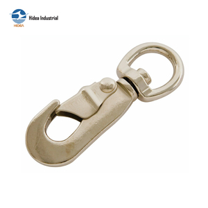 Mosquetón de Aleación de Zinc Fundido a Presión, Tipo Perno, Giratorio, Niquelado, de Liberación Rápida, Conector para Collar de Perro y Correa - Product Image 5