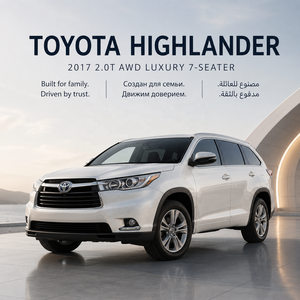 <span class=keywords><strong>Toyota</strong></span> <span class=keywords><strong>Highlander</strong></span> 2.0T 2017 Usada, SUV de <span class=keywords><strong>7</strong></span> Asientos, <span class=keywords><strong>Segunda</strong></span> <span class=keywords><strong>Mano</strong></span>, Gasolina, Coche Familiar, Disponible para Exportación a China - Product Image 2
