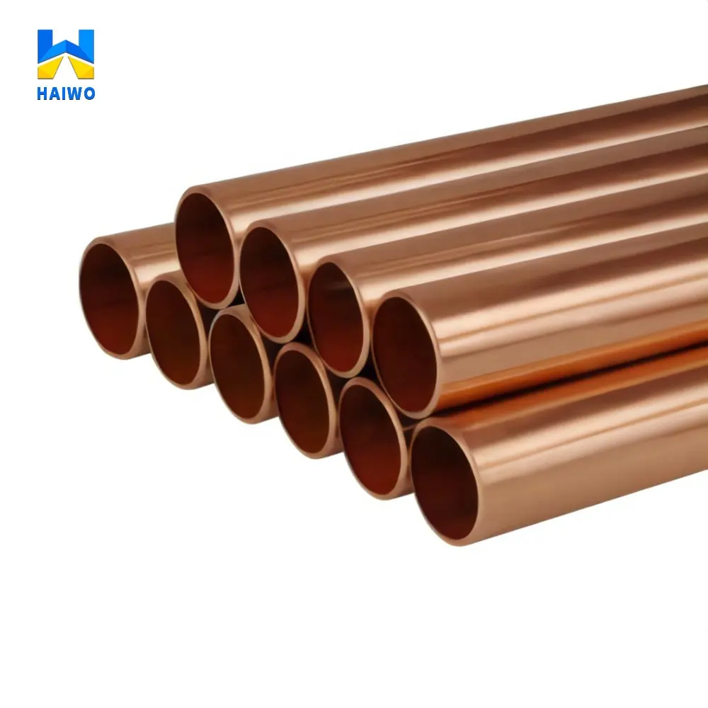 T1 T2 T3 C11000 C12000 C1221 C1220 1/2 15mm 20mm 25mm hard round copper tube insulated Chrome copper pipe for air compressor