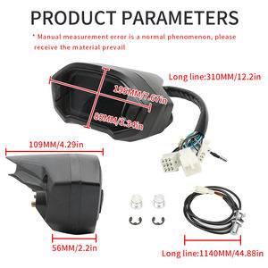 Parti Modificate Universali di Alta Qualità per Moto Contachilometri Elettronico Digitale 12V con Display LCD VA HD - Product Image 2