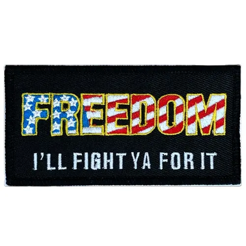 FREEDOM I'LL ต่อสู้ YA สำหรับ IT Elephant เหล็กบนแพทช์สำหรับเสื้อผ้า Medihoney Slipknot Jumpsuit