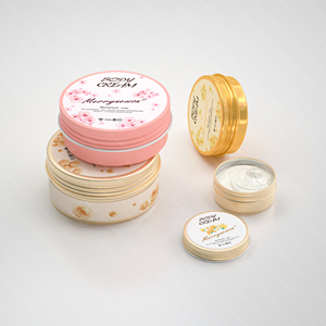 Sinh thái thân thiện với cơ thể bơ Jar nhôm Jar mỹ phẩm tùy chỉnh tin Jar mỹ phẩm bao bì thiếc - Product Image 1