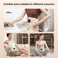 Ceinture de massage abdominale rechargeable à impulsions basse fréquence, masseur de taille pour la relaxation des muscles abdominaux, le remodelage corporel et le fitness à domicile