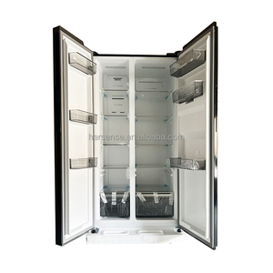 Cross Door 220V Black Fast Cool Freezer Frost Free <b>Refrigerator</b> 460L French Door With Water Dispenser Fridges Frost-Fre - Product Image 4