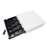 El más barato blanco 330 tamaño 4 Clip 5 rejilla ajustable Metal Pos sistema cajón de efectivo