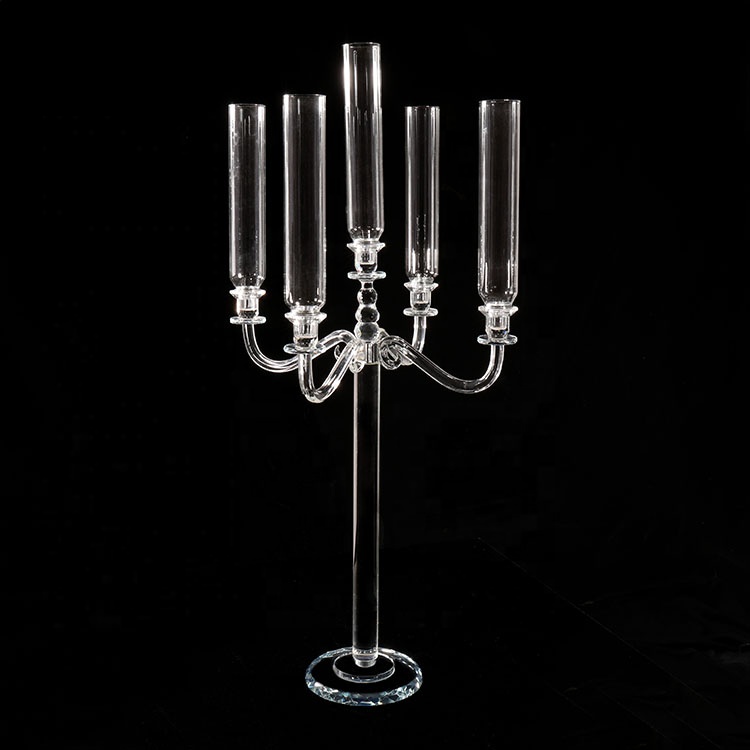 MH-ZT333 5 ламп, стеклянные трубки, хрустальный канделябр, центральный элемент