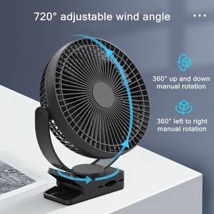 Ventilador Eléctrico Inalámbrico USB Recargable para Mesa de Casa, Habitación, con Batería de 10000mAh, Portátil para Viajes al Aire Libre, con Clip para Techo, 4 Velocidades Ajustables - Product Image 4