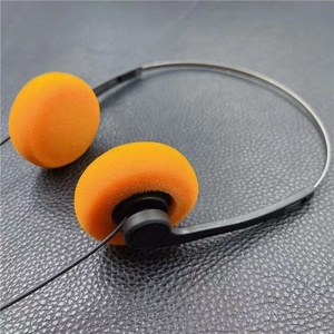 Wholesale <strong>Price</strong> <strong>Aviation</strong> <strong>Headset</strong> F003 Mini Light Sponge Vintage Headphones Photo Decoration Earbud Wired Earphones Headphone - Product Image 5