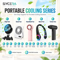 Ventilateur à clipser pour poussette, rechargeable par USB 8 000 mAh, avec LED lumineuse et autonomie longue durée