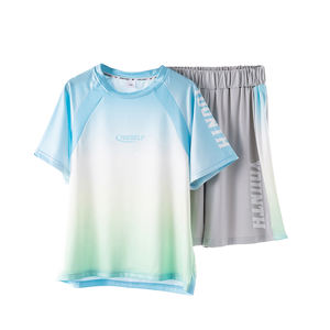 Ensembles de sport respirants à séchage rapide personnalisés YYO pour garçons OEM printemps été vêtements de football en plein air solides pour enfants adolescents - Product Image 1