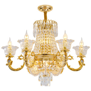 European Style Crystal Chandelier Multi Head Led <b>Light</b> For Living Room Bedroom Dining Room Villa Interior Lighting - Product Image 4