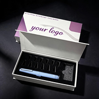 Astuccio Magnetico di Alta Qualità per Applicatori Cosmetici, Logo Personalizzato, Organizzatore da Viaggio, Portapenne Vuoto Portatile