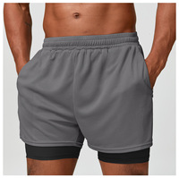 Shorts de sport pour hommes en polyester, personnalisables, décontractés, streetwear, pour la course à pied, l'entraînement sportif, les séances de fitness, avec poche