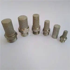Silenciador de filtro sinterizado de acero inoxidable con polvo de metal en forma de cono de 0,5-100 micras