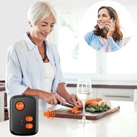 Botón de Pánico SOS Portátil con Detección de Caídas y GPS en Vivo para Pacientes y Adultos Mayores, con Tarjeta SIM Personal 4G para Llamadas de Emergencia