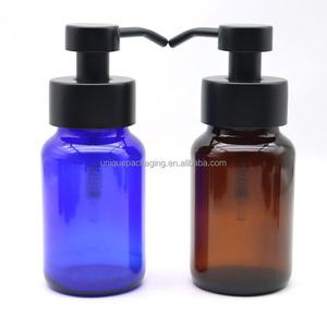 Distributeur de savon en <span class=keywords><strong>verre</strong></span> de haute qualité, bouteille moussante pour le lavage du visage, pompe à mousse vide de 250ml avec boîte personnalisée - Product Image 2