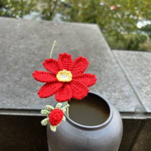 عصابة رأس زهرية بوهيمية مصنوعة يدويًا من القطن بتصميم زهرة الكروشيه، هدية للنساء في التخرج وعيد الميلاد ورأس السنة الجديدة - Product Image 3