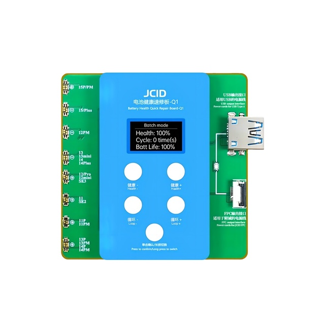 JCID Q1Battery Health Repair Board for 11-15PM Series Mobile Phone Battery Health Data Cycle Modify Repair Board