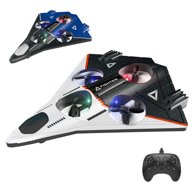 AiJH EPP Foam 360 Flip Helicopter Wholesale RC Foam Fighter Jet Drone with Light Rc Glider Jet Stunt Rc Airplane Model Toys
