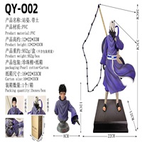 PVC Stehende Doppelkopf-Skulptur Austauschbare Anime-Figur Modell Dekorative Figur Trendiges Sammlerstück Geschenk
