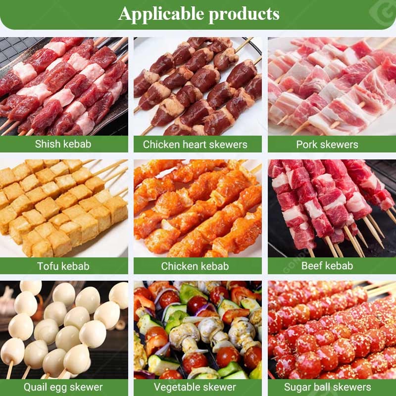 chicken skewer making machine