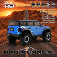 RGT EX86130 Pro Runner 1/10 RC Crawler 4WD Transmisión inversa DIG de 2 velocidades ESC de resina y metal de 6 canales Servo de 25 kg con cabrestante 2.4G