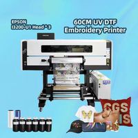Imprimante UV DTF haute résolution, machine d'impression d'autocollants avancée et imprimante à broderie pour la production graphique sur tissu
